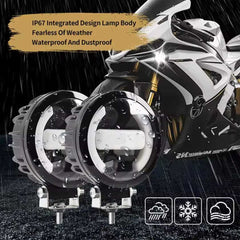 1 Pc Universal X99 Motorcycle LED Headlight Light With DRL Car Driving Lights Spotlight Fog Lamp