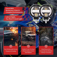 1 Pc Universal X99 Motorcycle LED Headlight Light With DRL Car Driving Lights Spotlight Fog Lamp