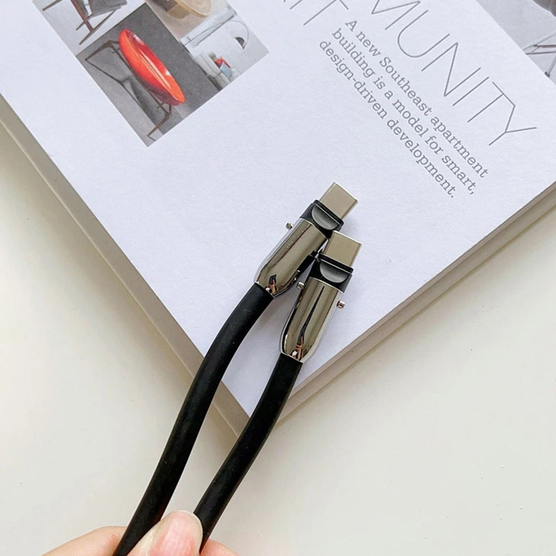 Universal 2 In 1 Multi-Function Charging Cable With 60W Fast Charging 1 Pc