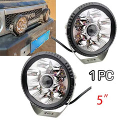 1 Pc Universal 5 Inch Round Led Driving Light 180W Spot Flood Combo Beam Work Light Bar for Jeep Wrangler