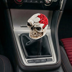 Universal Broken Head Skull Gear Knob Gear Shift Knob Manual Transmission Shifter Lever Stick(Skin)