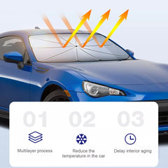 D-11 Universal Car Inside Winshield Umbrella For Heat Proofing 1 Pc