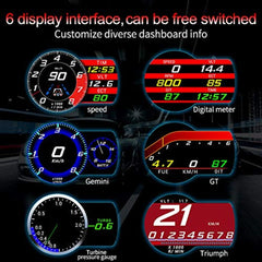 Universal F8 OBD2+GPS HUD Gauge Car Digital Head Up Display Speedometer Turbo RPM Alarm 1 Pc