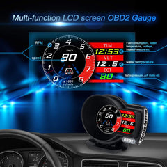 Universal F8 OBD2+GPS HUD Gauge Car Digital Head Up Display Speedometer Turbo RPM Alarm 1 Pc