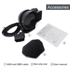 Universal F8 OBD2+GPS HUD Gauge Car Digital Head Up Display Speedometer Turbo RPM Alarm 1 Pc