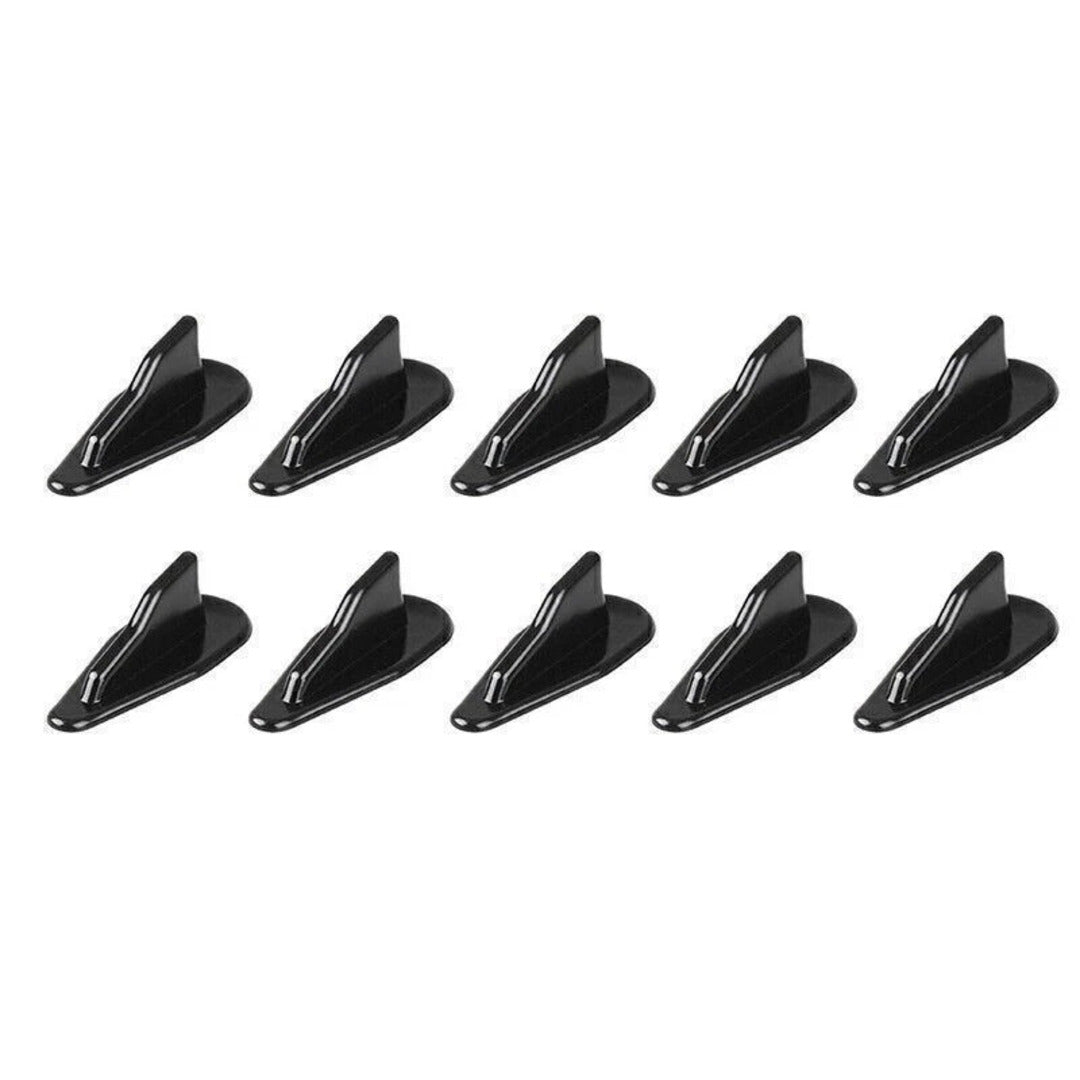 Universal Car Roof Shark Fin Spoiler Wings For Decoration 10 Pcs Set
