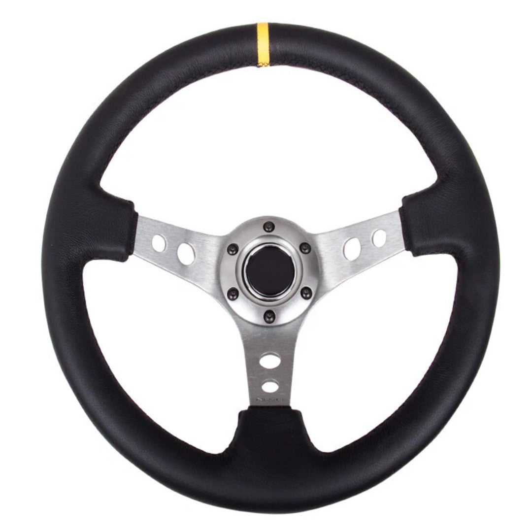 Universal Matt Finishing Steering Deep Dish Silver 1 Pc