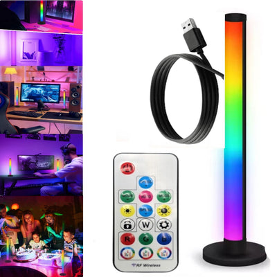 1 Pc Universal RGB Dynamic Light Bar Lamp USB Music Sync Ambient Lighting Desk Lamp