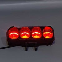 1PCS TFMOTO 4 SMD Spotlight 20 Watt Lens Devil Eye Dual Color Beam Fog Lights With Free Switch