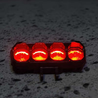 1PCS TFMOTO 4 SMD Spotlight 20 Watt Lens Devil Eye Dual Color Beam Fog Lights With Free Switch