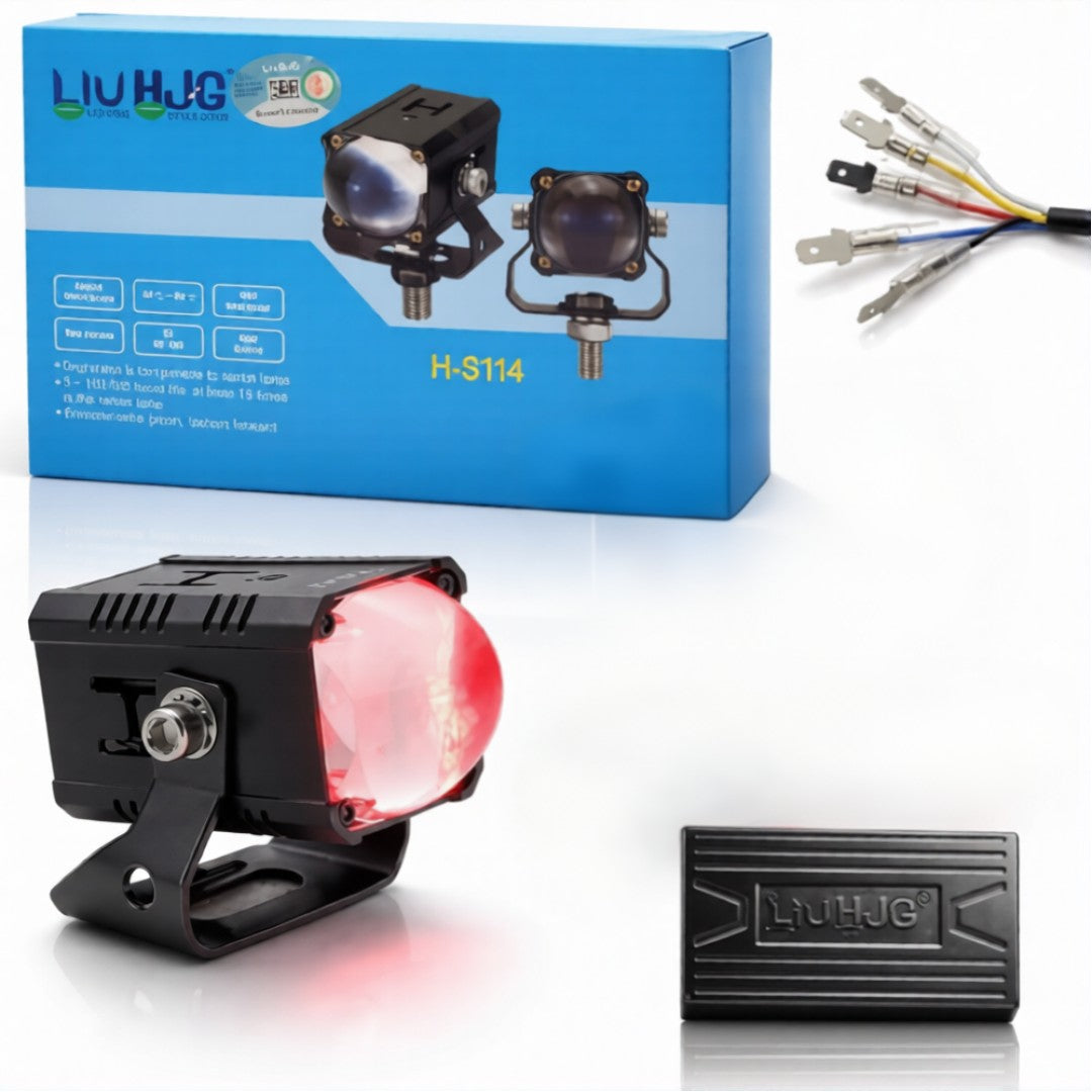 1 Pc Universal HJG H-S114 30W Bezel Less Projector Fog Lights For Car