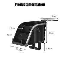 Universal 3 in 1 Car Seat Multifunctional Cup Holder Cell Phone Holder Car Headrest Hook Storage Box For Car