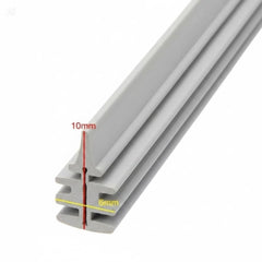 2 Pcs Set Universal Wind Screen Wiper Silicone Rubber In Premium Quality Grey