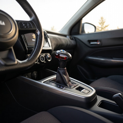 1 Pc Universal Suzuki Crystal RGB Gear Knob In Carbon Fiber