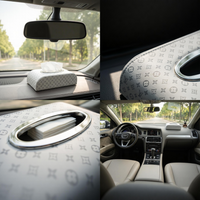 1 Pc Universal Car Dashboard Tissue Box In Premium Quality (Silver)