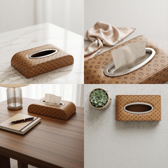 1 Pc Universal Car Dashboard Tissue Box In Premium Quality (Brown)