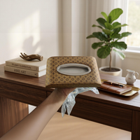 1 Pc Universal Car Dashboard Tissue Box In Premium Quality (Brown)