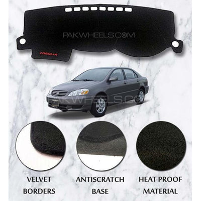 Toyota Corolla 2002-2008 Model Non Slip Velvet Matt In Premium Quality