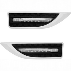 Universal Car Side Fender Light Led Indicator Lamp 2 Pcs Set (White)