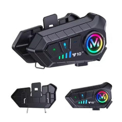 V10 Helmet Talk Motorcycle Wireless Helmet Bluetooth with CVC Noise Reduction Music Control Response Function for motorcycle helmet 1 PC