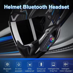 V10 Helmet Talk Motorcycle Wireless Helmet Bluetooth with CVC Noise Reduction Music Control Response Function for motorcycle helmet 1 PC