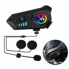 V10 Helmet Talk Motorcycle Wireless Helmet Bluetooth with CVC Noise Reduction Music Control Response Function for motorcycle helmet 1 PC