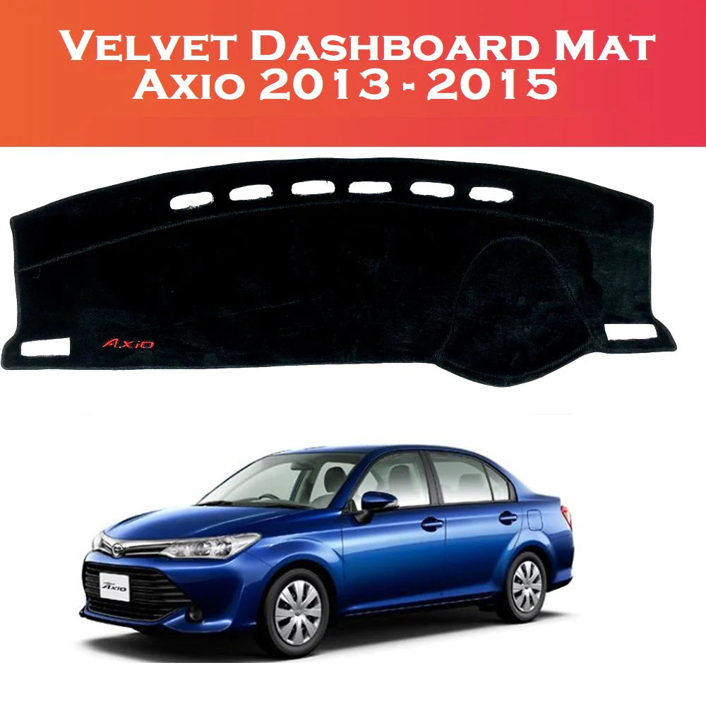 Toyota Axio 2013–2015 Model Non Slip Dashboard Velvet Matt In Premium Quality