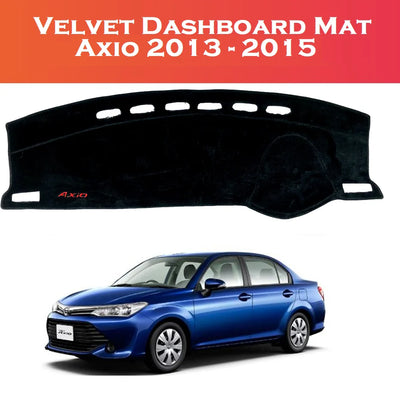 Toyota Axio 2013–2015 Model Non Slip Dashboard Velvet Matt In Premium Quality
