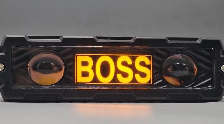 7 Inch BOSS Style Bar Light Dual Colour 1 Pcs