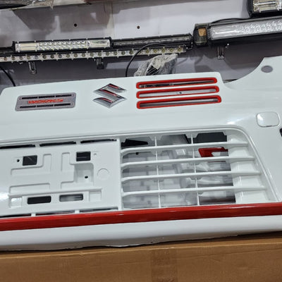 Suzuki Alto VXR 660cc White / Red Turbo RS Style Front Back Bumper