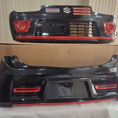 Suzuki Alto VXR 660cc Black / Red Turbo RS Style Front Back Bumper