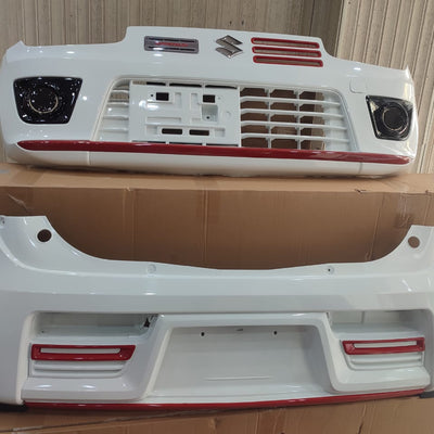 Suzuki Alto VXR 660cc White / Red Turbo RS Style Front Back Bumper