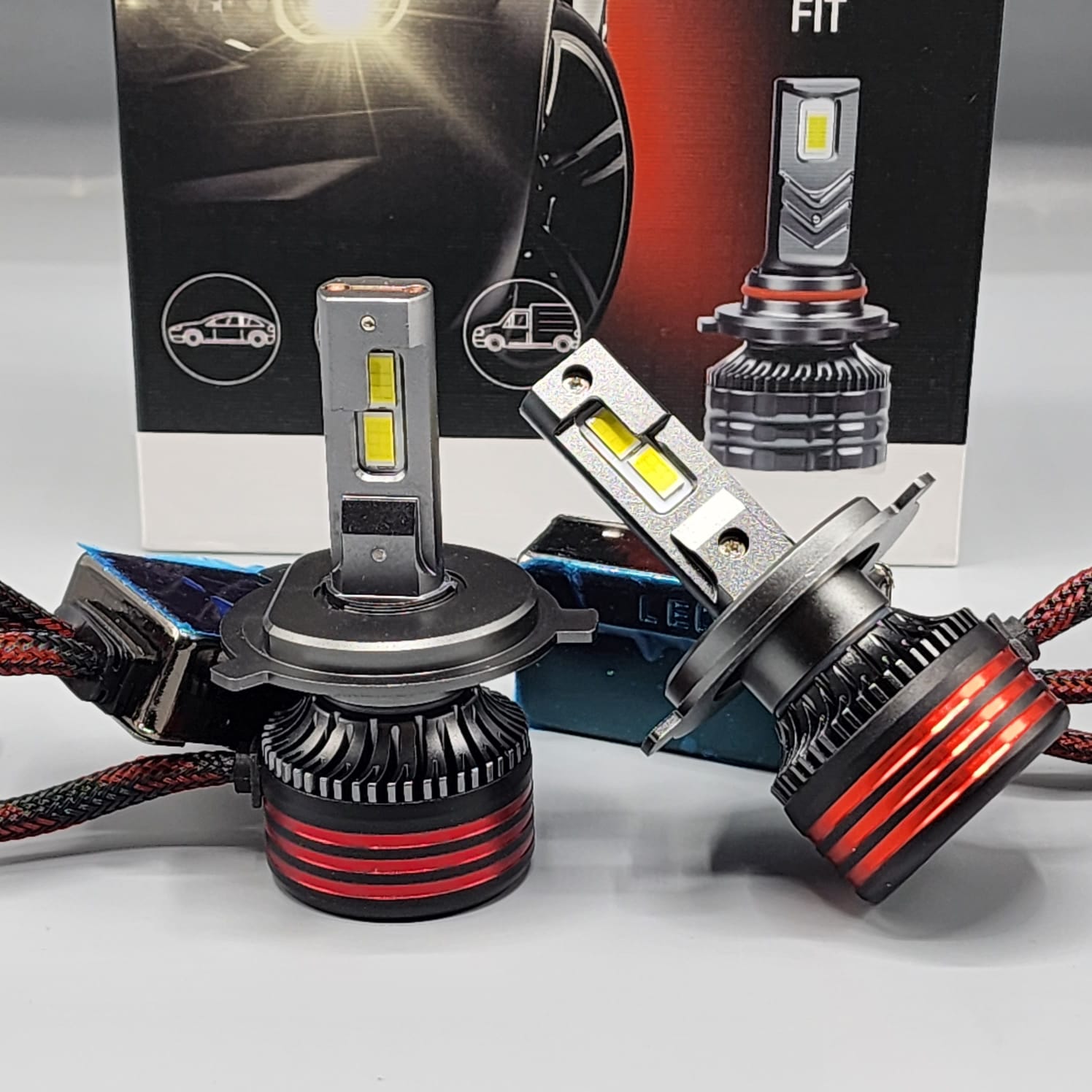 Shi Long LED Headlight Bulb Original 100 Watts 2 Pcs Set