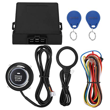 Push Start System Auto Car Keyless Entry Engine Without Remote Control Smart System