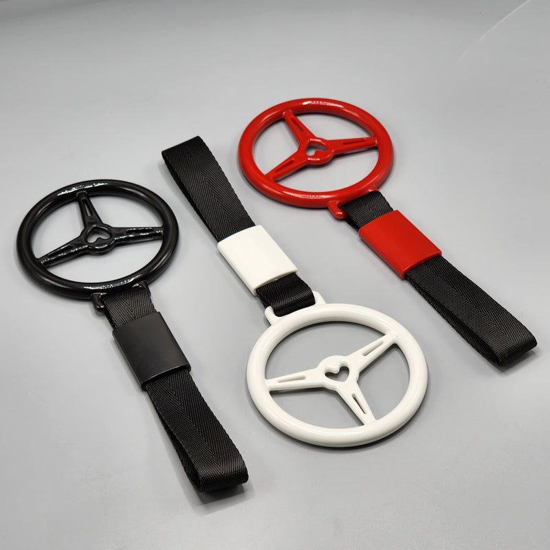 JDM Heart Steering Ring Hand Strap Decoration For Car