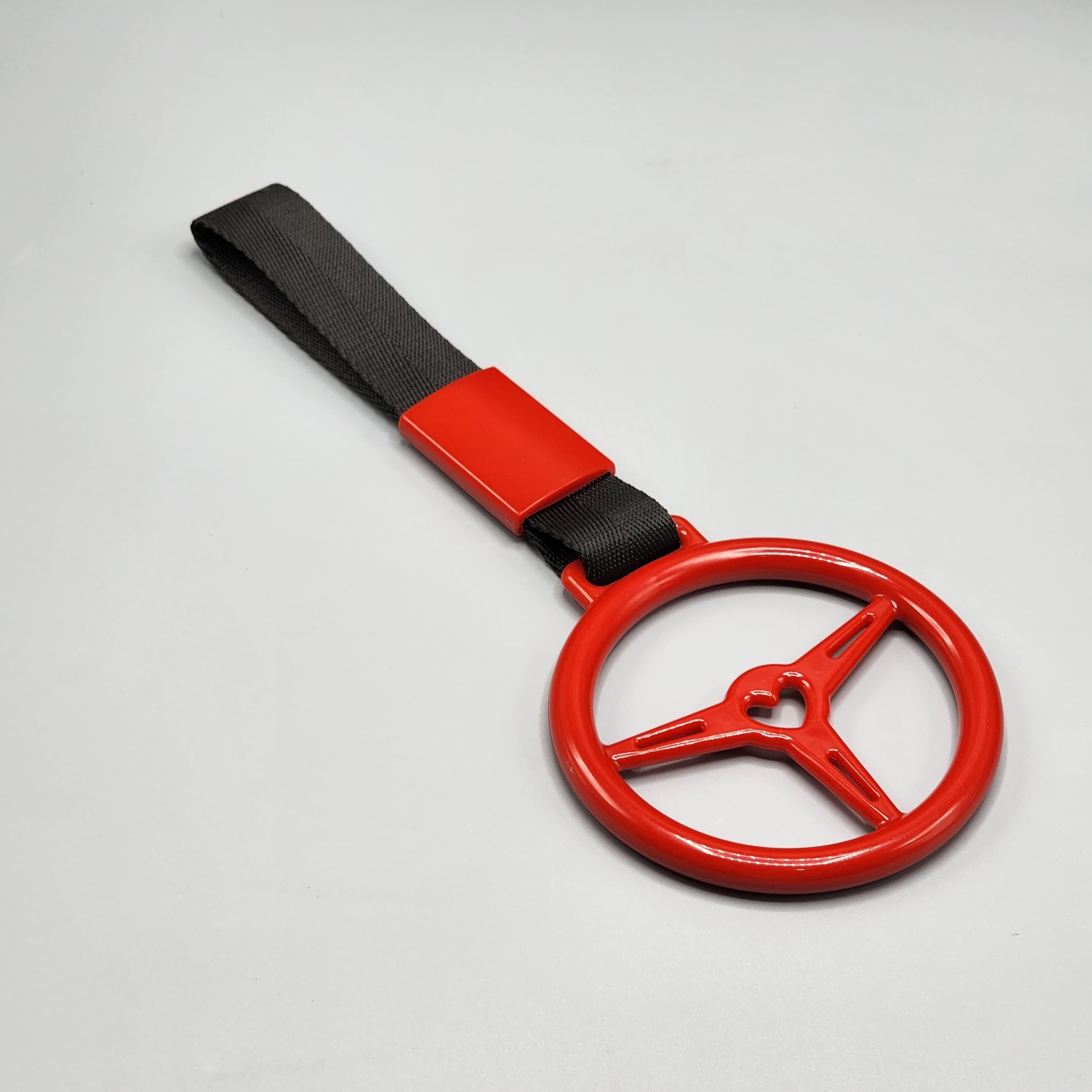 JDM Heart Steering Ring Hand Strap Decoration For Car