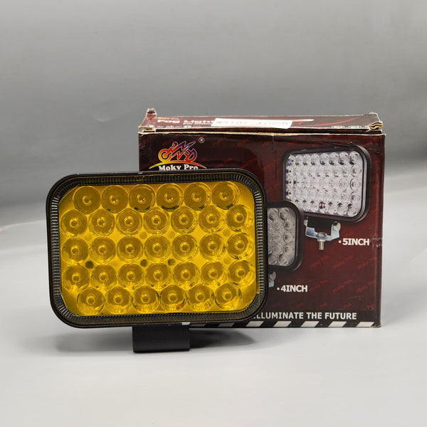 34 SMD Square Light Yellow Paper Fog Lamp 40 W For Jeep - Car - Bike 1 Pc