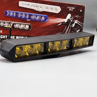 8 Inch Bar Light 9 SMD Plastic Body Bar Light Yellow Colour 2 Pcs Set