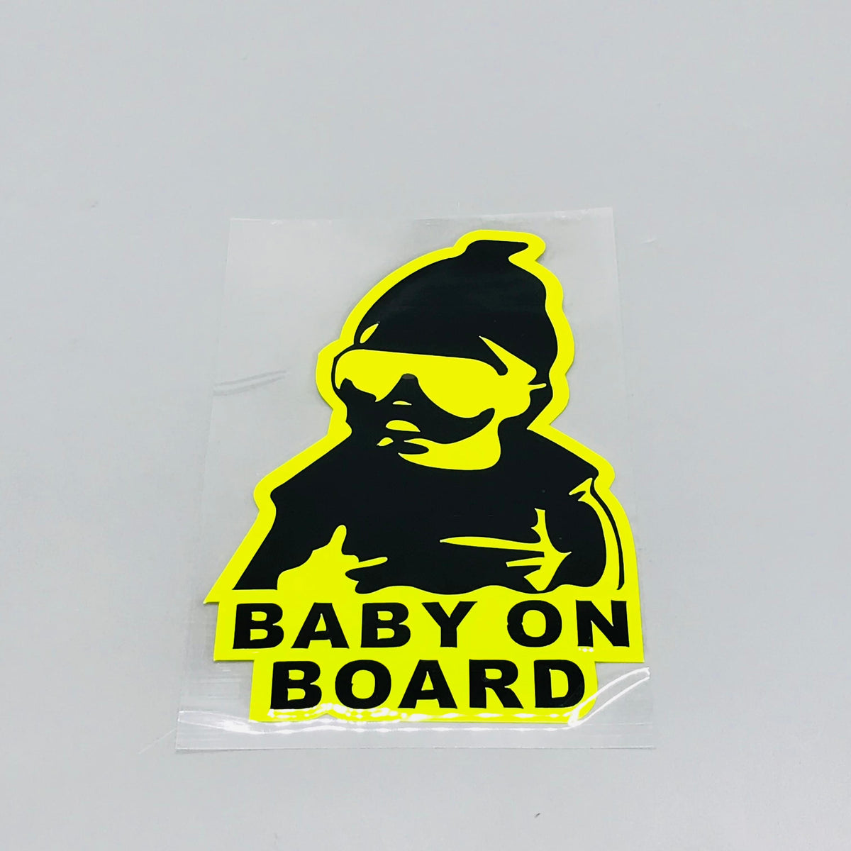 Premium Quality Custom Sticker Sheet For Car & Bike Embossed Style BABY ON BOARD