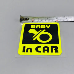 Premium Quality Custom Sticker Sheet For Car & Bike Embossed Style BABY IN CAR