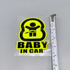 Premium Quality Custom Sticker Sheet For Car & Bike Embossed Style BABY IN CAR