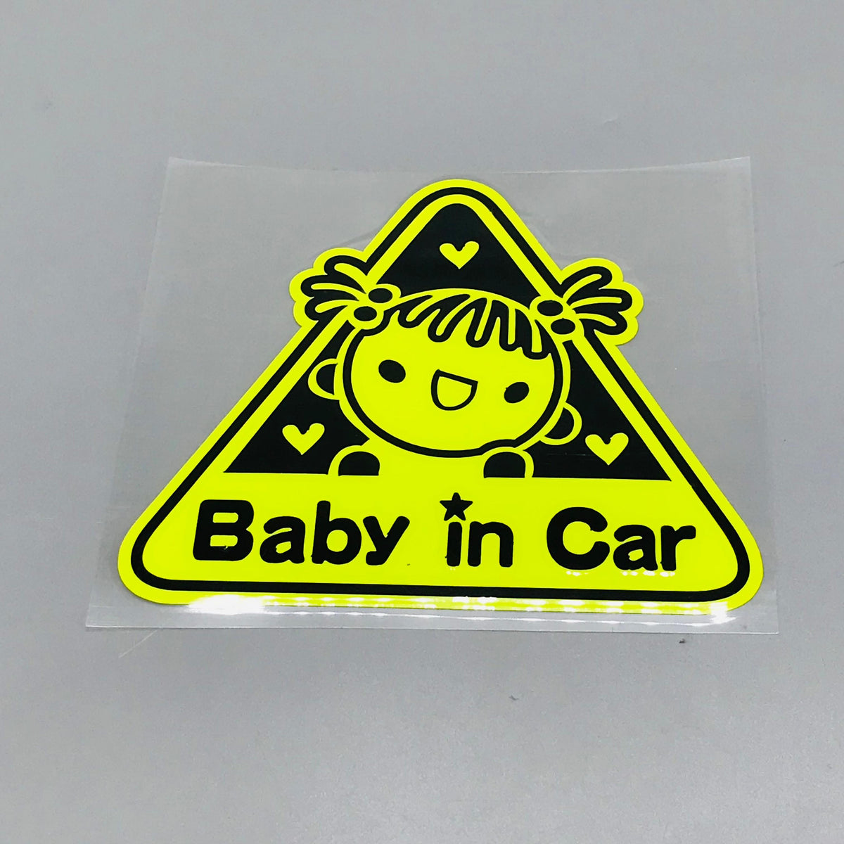 Premium Quality Custom Sticker Sheet For Car & Bike Embossed Style BABY IN CAR