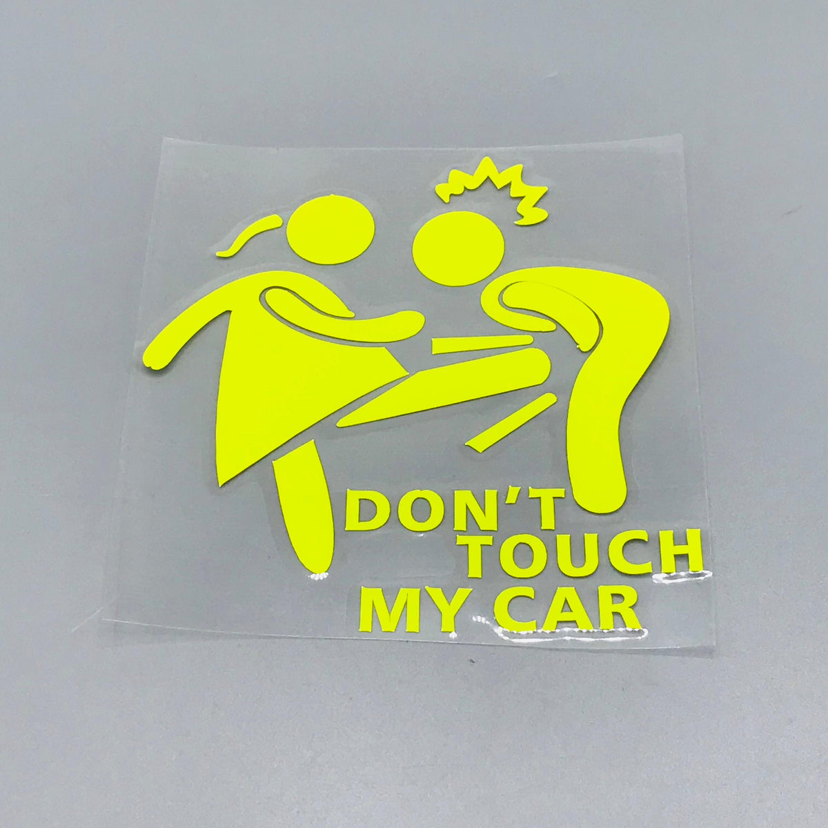 Premium Quality Custom Sticker Sheet For Car & Bike Embossed Style DON'T TOUCH MY CAR