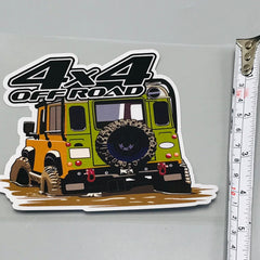 Premium Quality Custom Sticker Sheet For Car & Bike Embossed Style 4X4 OFF ROAD