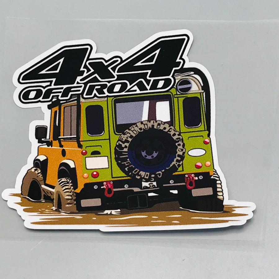 Premium Quality Custom Sticker Sheet For Car & Bike Embossed Style 4X4 OFF ROAD