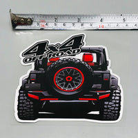 Premium Quality Custom Sticker Sheet For Car & Bike Embossed Style 4X4 OFF ROAD