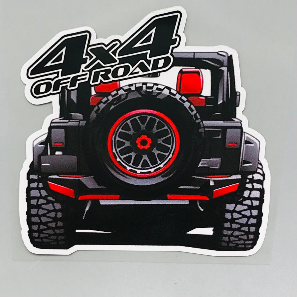 Premium Quality Custom Sticker Sheet For Car & Bike Embossed Style 4X4 OFF ROAD