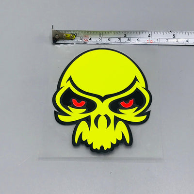 Premium Quality Custom Sticker Sheet For Car & Bike Embossed Style SKULL HEAD