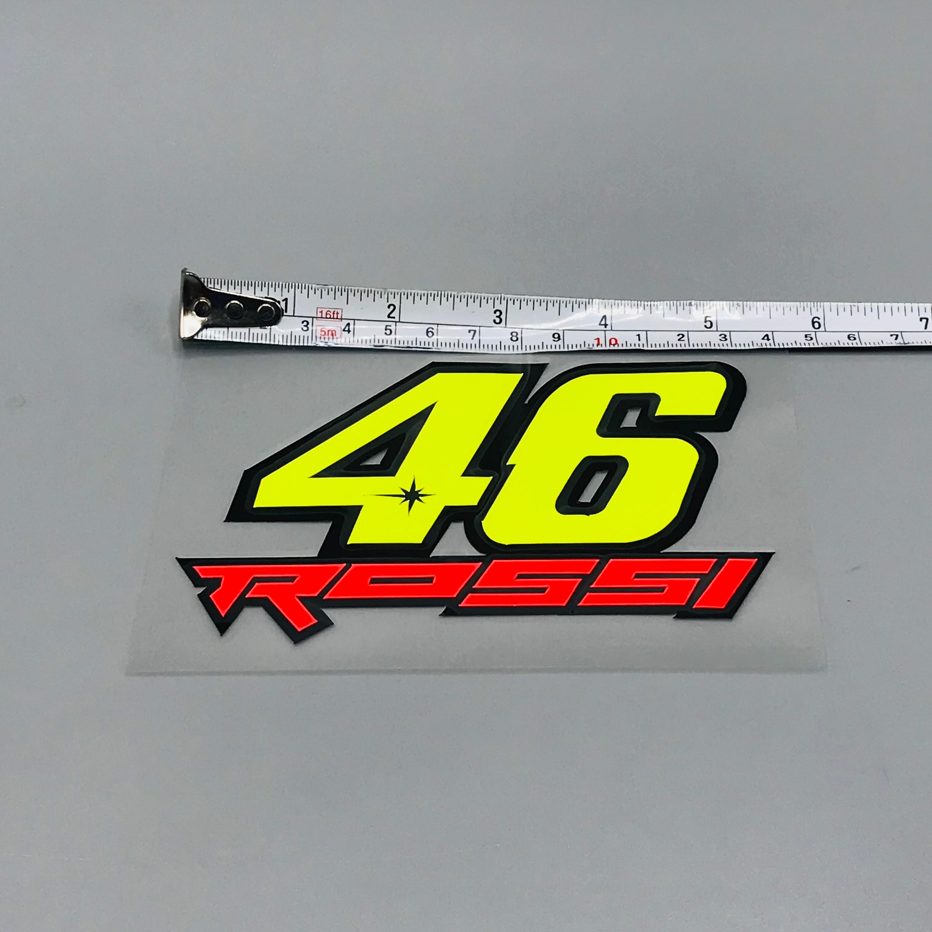 Premium Quality Custom Sticker Sheet For Car & Bike Embossed Style 46 ROSSI