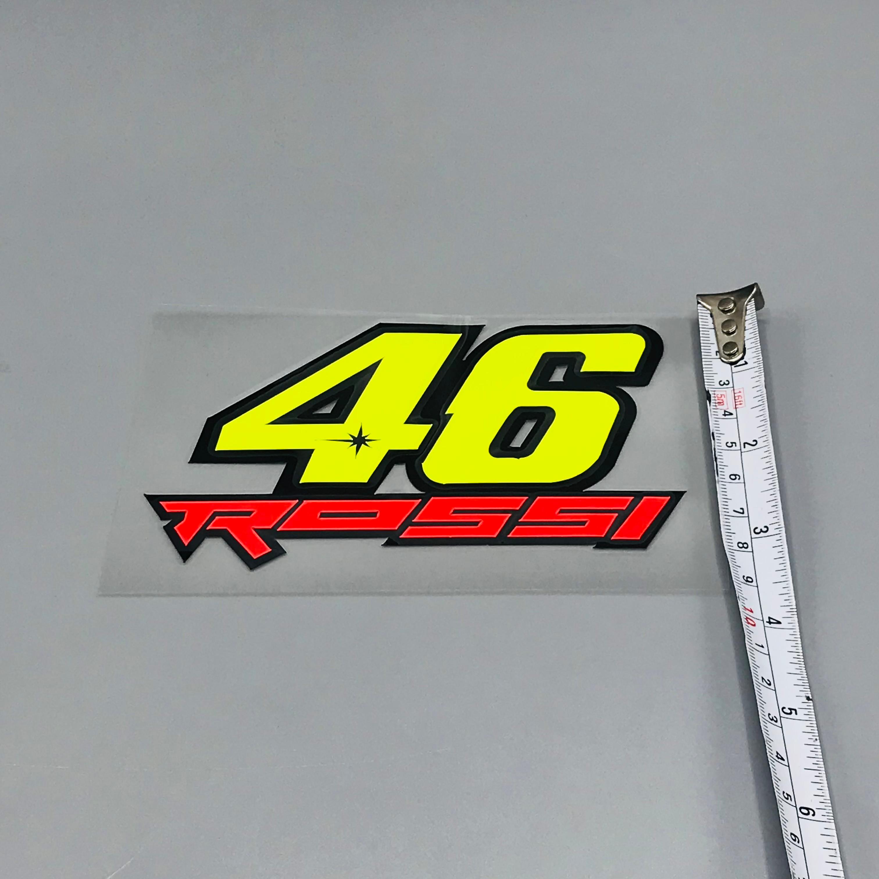 Premium Quality Custom Sticker Sheet For Car & Bike Embossed Style 46 ROSSI